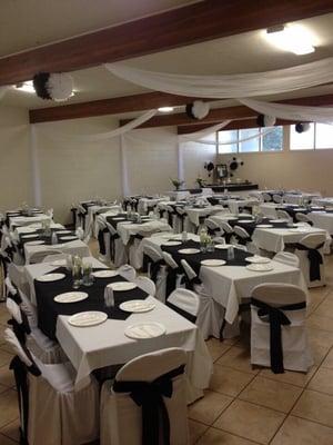 Dining hall at the Woodland Masonic  Lodge