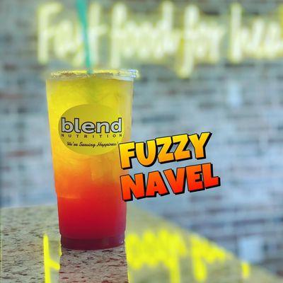 Fuzzy Navel Tea (strawberry orange & pineapple coconut) amazing energy tea with only 30 calories and very low sugar