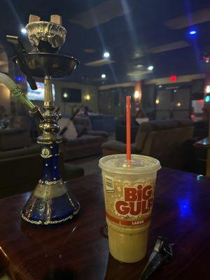 Hookah and coffee