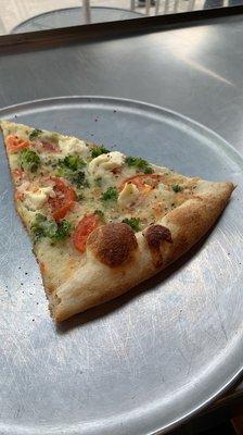 Broccoli, tomato, and ricotta slice