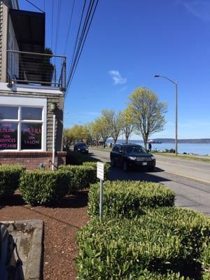 Salon Faces Commencement Bay...Right on Runston Way!