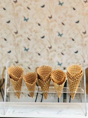 Freshly Made Waffle Cones