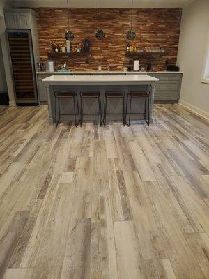 Luxury Vinyl Flooring ideal for basements