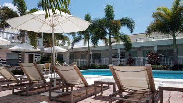 More of the pool area, a great place to start and end the day on a Clearwater vacation.