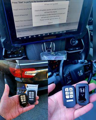 Lost key replacement and programming for Honda