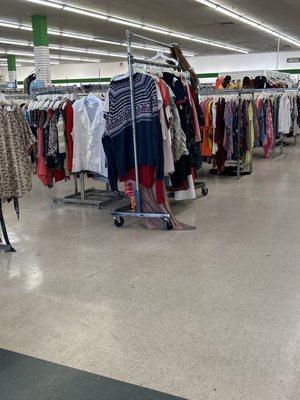 Clothes at value world thrift store!