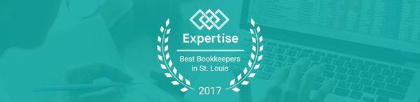 Honored to have been named by Expertise as St. Louis' #1 Bookkeeper out of the 97 companies looked at!