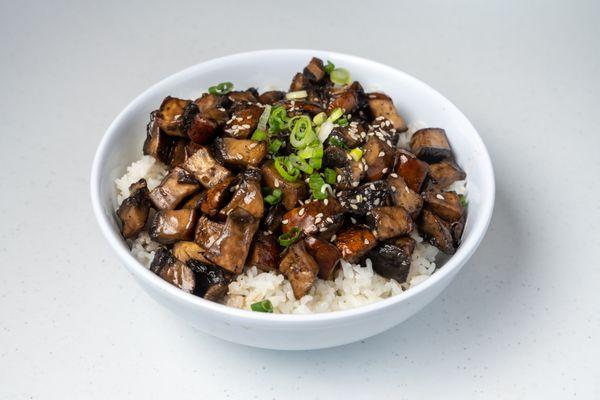 mushroom teriyaki bowl