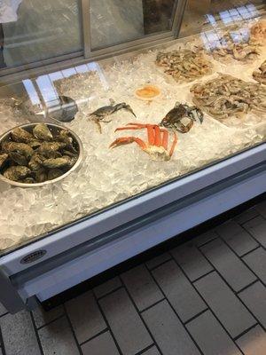 Live and frozen crabs