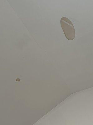 My bedroom stains from roof leak that's only 2 1/2 years old.