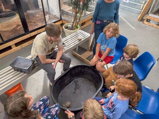 Our learning circle, the centerpiece of Open Lab, is the heart of hands-on learning at My Nature Lab.