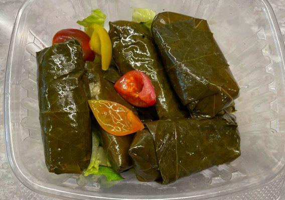 Usually you get 9 grape leaves but I inhaled 3 while taking pictures,