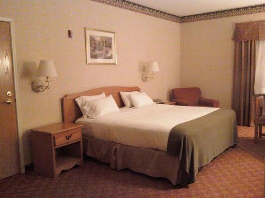 Our non-smoking room with a king size bed.