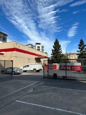 Gate access at Security Public Storage in Redwood City, CA.