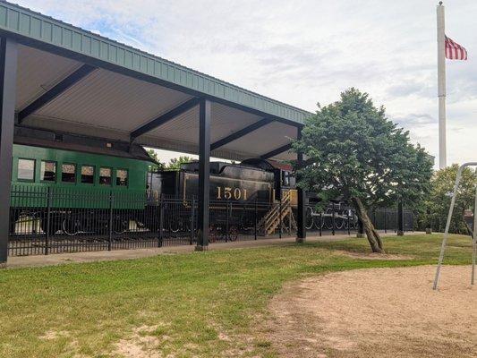 Engine 1501 and Passenger Car