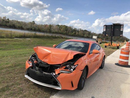 My car before towing