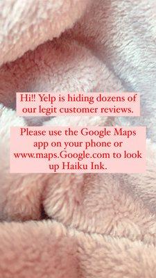 It's so sad we can't tryst Yelp for honest reviews because they hide everything