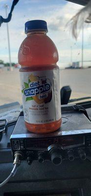 Diet Snapple half and half so tasty when you can find them at the truck stop.