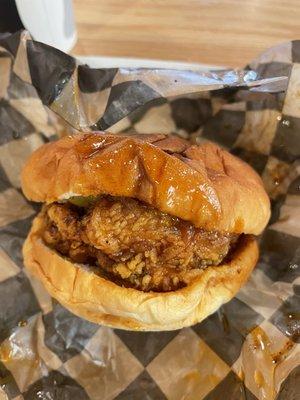 Hot chicken sandwich