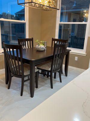 Refinished table and chairs