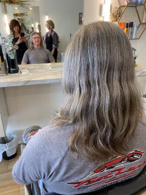 Hair donation cut for kids wigs going through cancer treatment