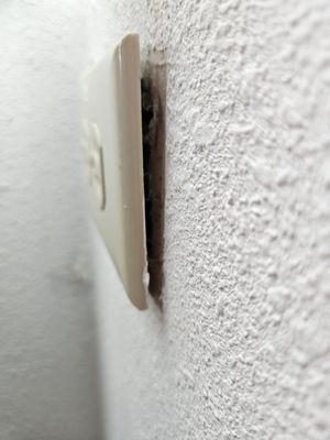 Electrical  socket  not in wall