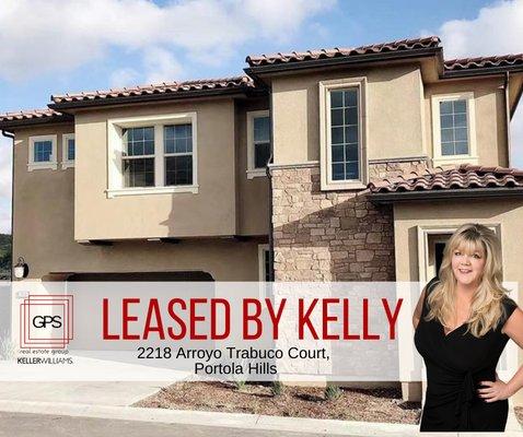 Leased in Portola Hills by Realtor Kelly Turbeville