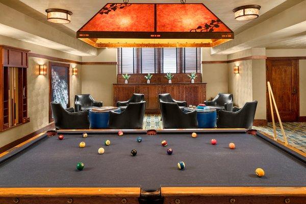 Play billiards/pool at The Drafstman