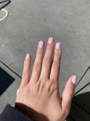 Dip powder nails that Elaine did for me!