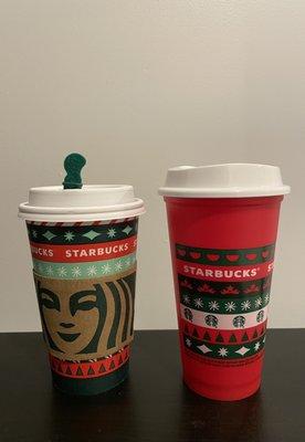 First holiday drinks of the season! (+ free reusable cup)