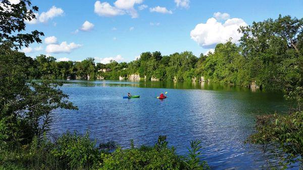 Enjoy the crystal clear waters of the lake.