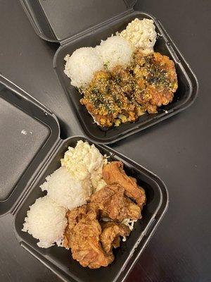 Garlic Chicken Plate & Furikake Chicken Plate