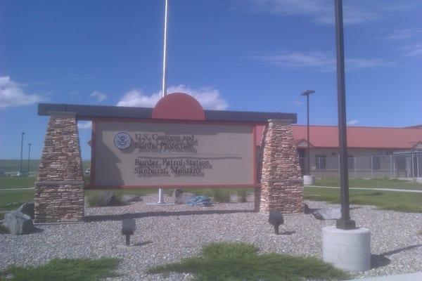 US Border Patrol Station; Sunburst, MT