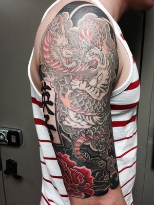 #Dragon Tiger make to Half sleeve