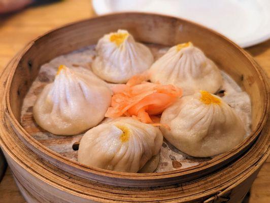 February 26, 2023; Crab meat pork soup dumplings ($9.95).