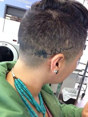 Perfect lil fade for me so I could show off my tattoo.