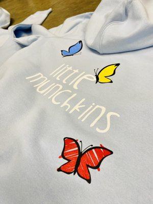 Custom hoodies for children's therapy office