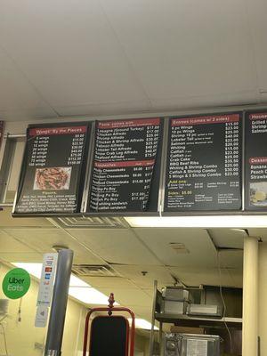 Menu updated