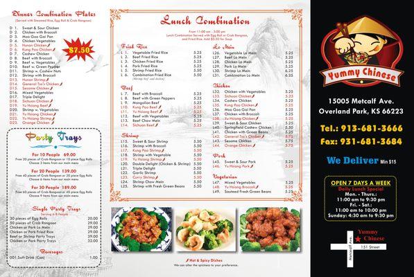 New menu