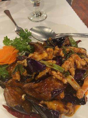 Eggplant chicken special