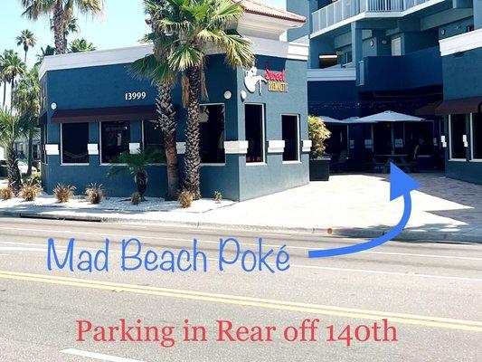 Courtyard and Entrance to Mad Beach Poké