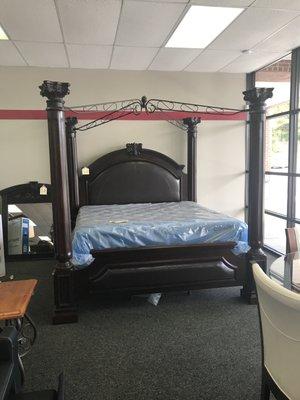 This canopy bed is one of our best sellers! Needing a new bed? This one could be the one for you!