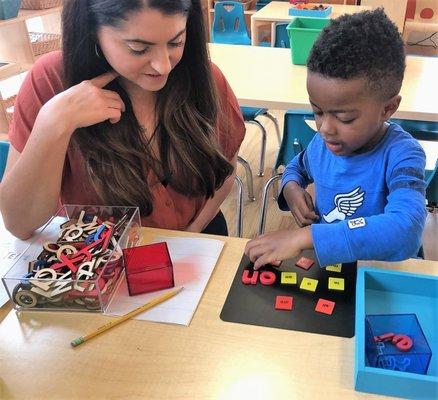 Literacy Arts lesson in pre-K