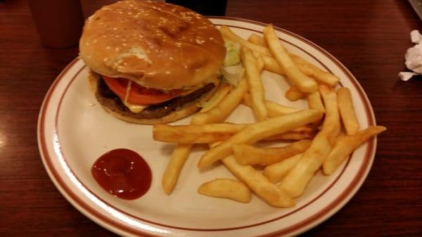 Burgers and fries