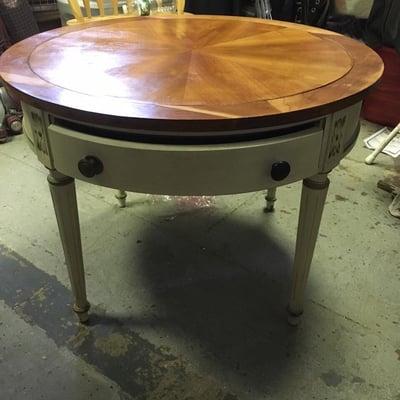 I came and saw this vintage antique table such in good shape.