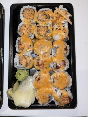 13. Spicy Tuna Roll and 6. Spicy Crab Roll