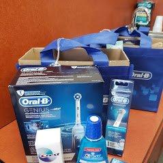 These great Oral-B electric brushes are available now. They come with rinse, floss, paste, and extra heads. Pick yours up today!