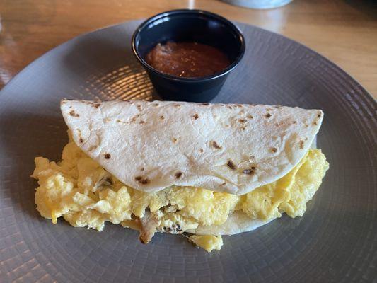 Breakfast taco (chose flour tortilla and sausage)