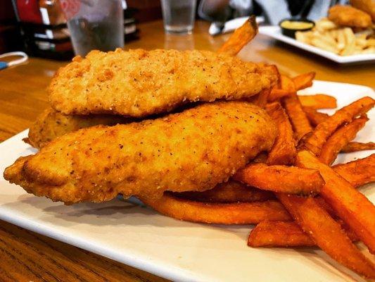 Chicken Strips and fries