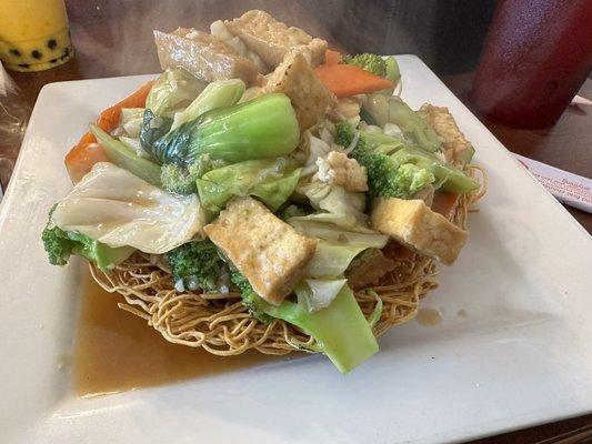 Crispy Noodles with Tofu